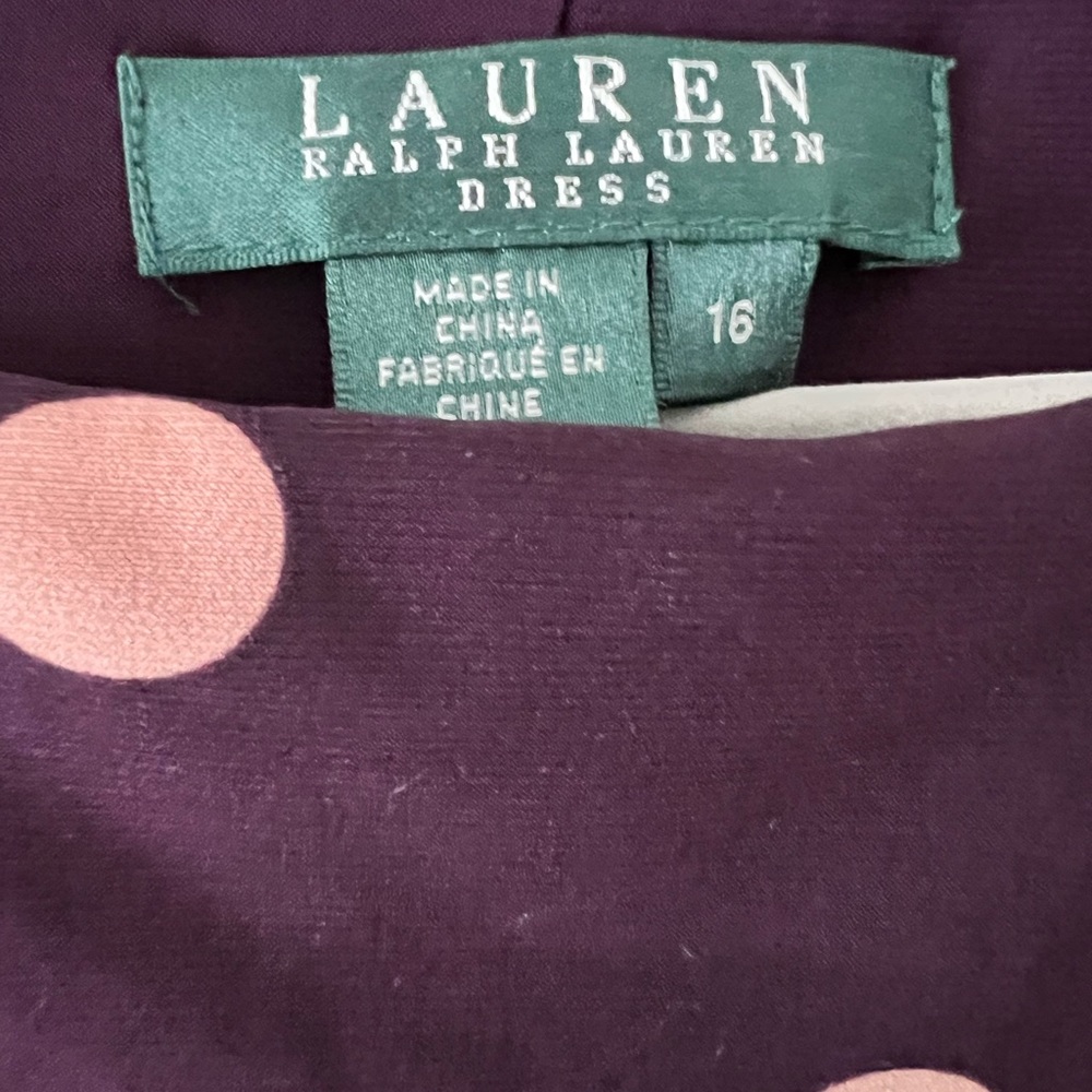 Lauren by Ralph Lauren Polka Dot Sheath Dress 16 - Picture 3 of 6